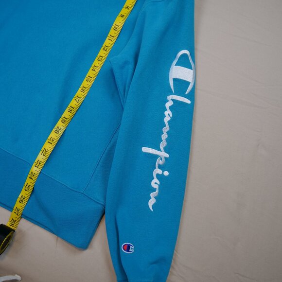 Champion Blue Reverse Weave Crewneck Sweatshirt - Picture 5 of 6
